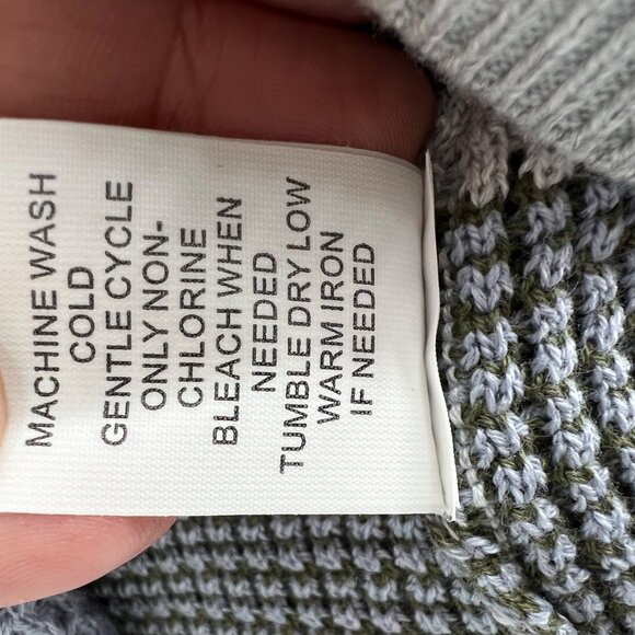 Market & Spruce Striped Boatneck Sweater Gray Lavender Olive Green Size 3X NWT - Picture 10 of 11